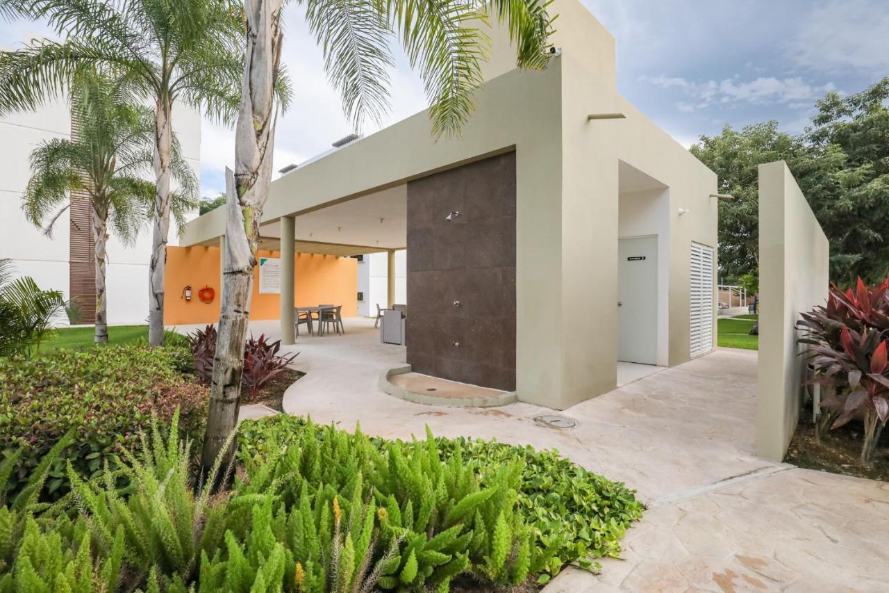 Departamento Lirios Residencial Para 5 Alberca Cancún Buitenkant foto