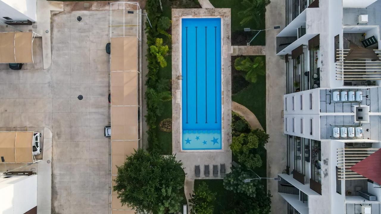 Departamento Lirios Residencial Para 5 Alberca Cancún Buitenkant foto