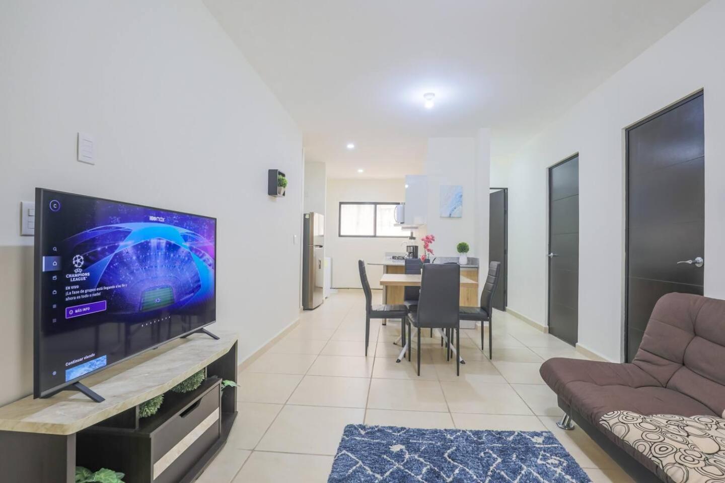 Departamento Lirios Residencial Para 5 Alberca Cancún Buitenkant foto